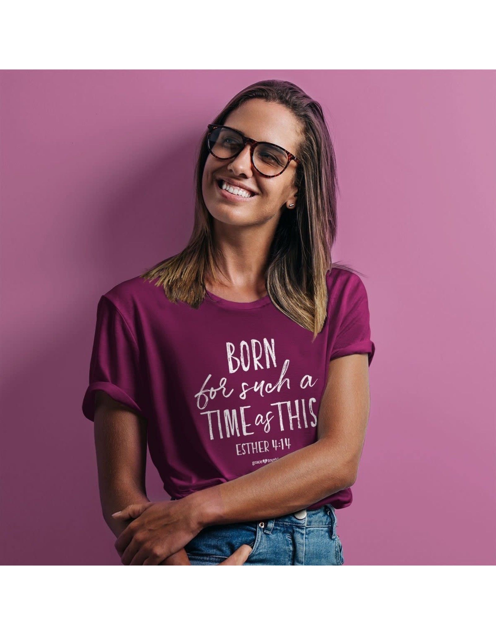 grace & truth grace & truth Such A Time Esther 4:14 Christian Women's T-Shirt