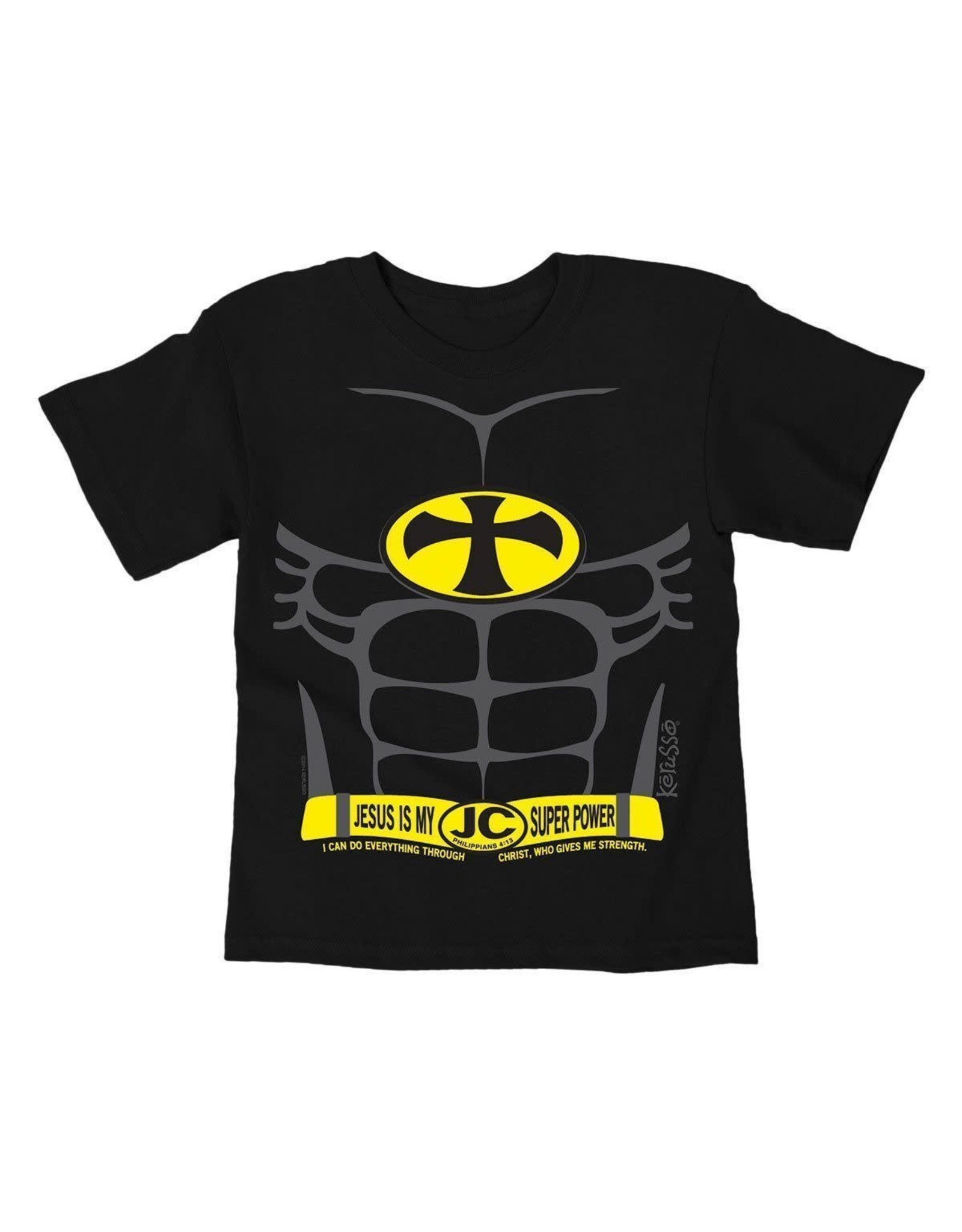 Kerusso Kid's Jesus Christ is my Super Power Kid's T-Shirt