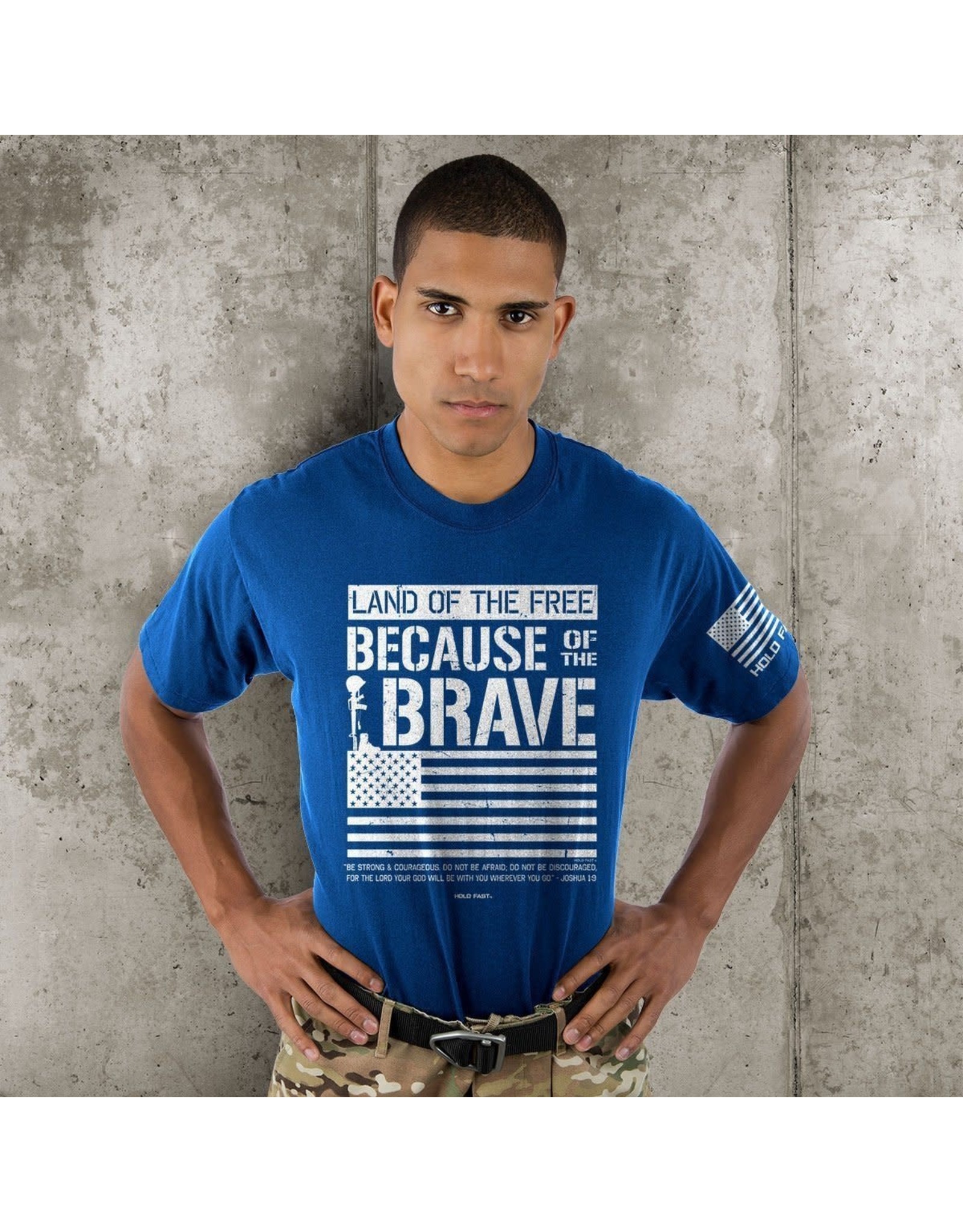 HOLD FAST Because of the Brave T-Shirt