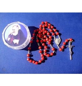Padre Pio and St. Michael Rose Petal Rosary