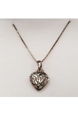 Timeless Irish Treasures Celtic Knot Heart Sterling Silver Necklace