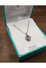 Timeless Irish Treasures Celtic Knot Heart Sterling Silver Necklace