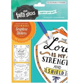 Psalm 28:7 Colorable Stickers Set