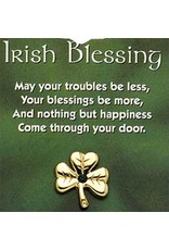 Abbey + CA Gift Irish Blessing Shamrock Pin