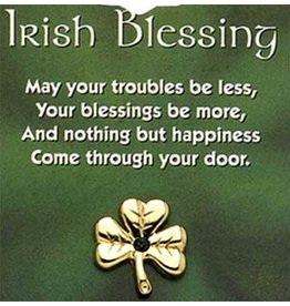 Abbey + CA Gift Irish Blessing Shamrock Pin