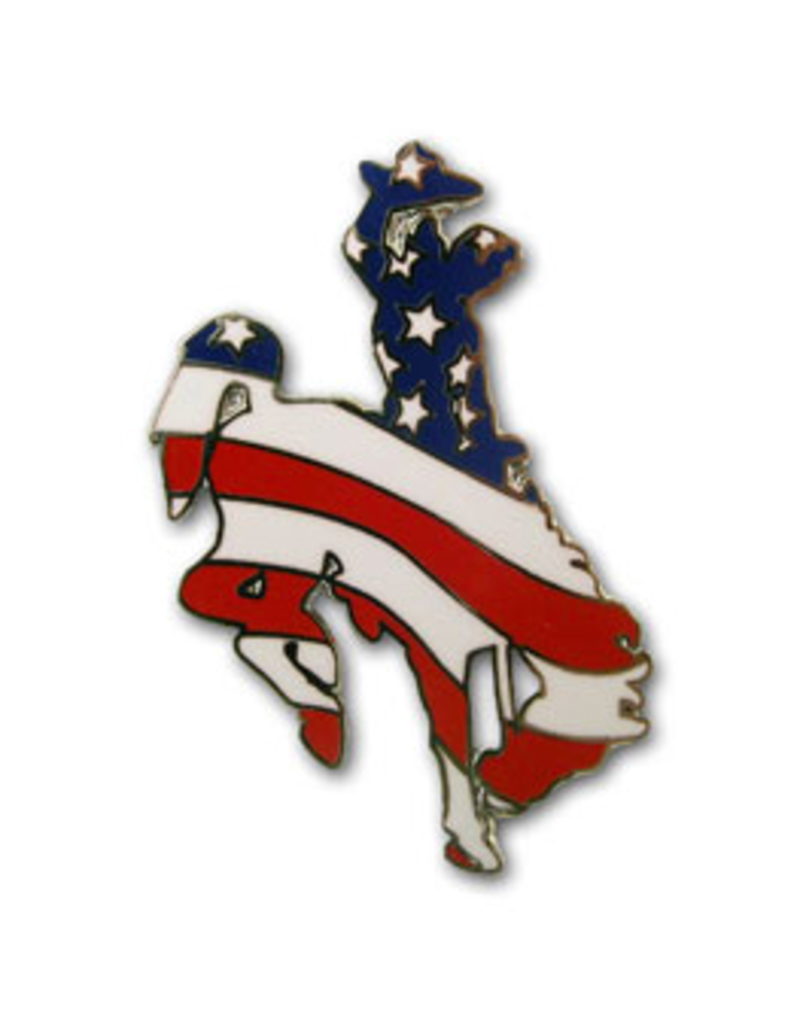 Tom Balding American Flag Steamboat Pin