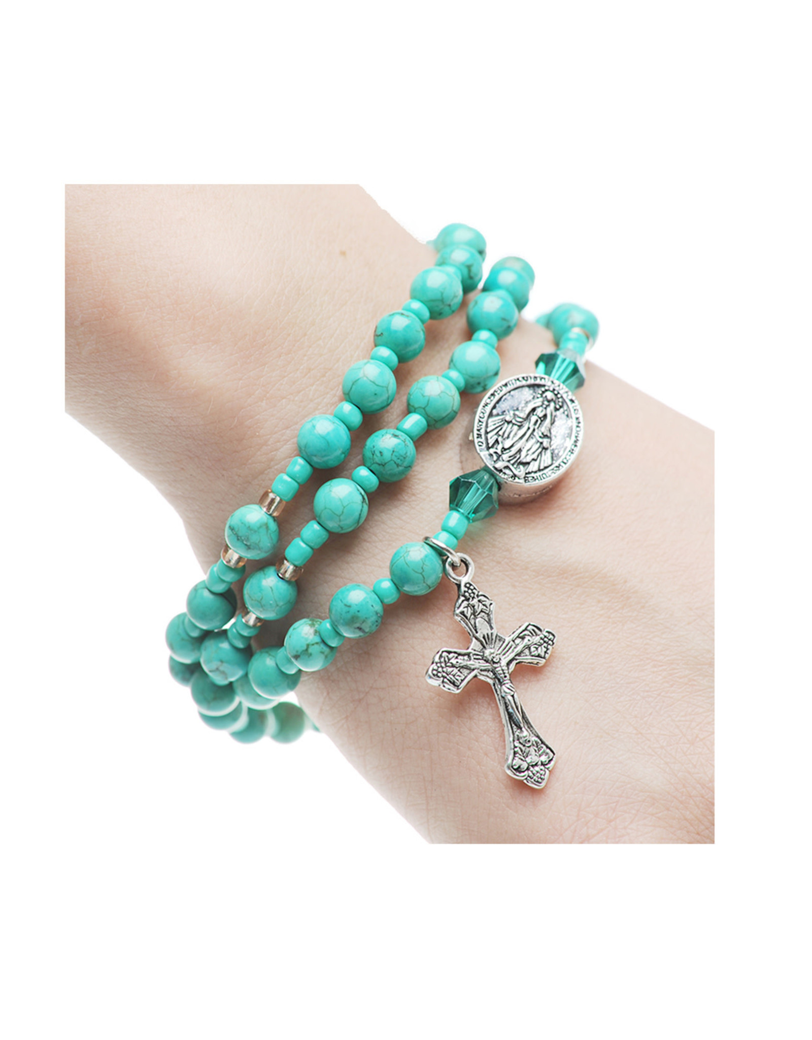 McVan Turquoise Rosary Bracelet