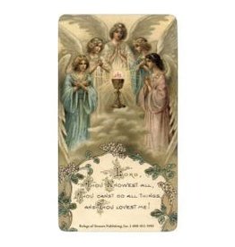 Refuge of Sinners Publishing Act of Spiritual Communion Laminated Holy Card