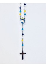 Tiny Saints Tiny Saints Rosary - Multicolor Beads with Hematite Cross