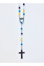 Tiny Saints Tiny Saints Rosary - Multicolor Beads with Hematite Cross