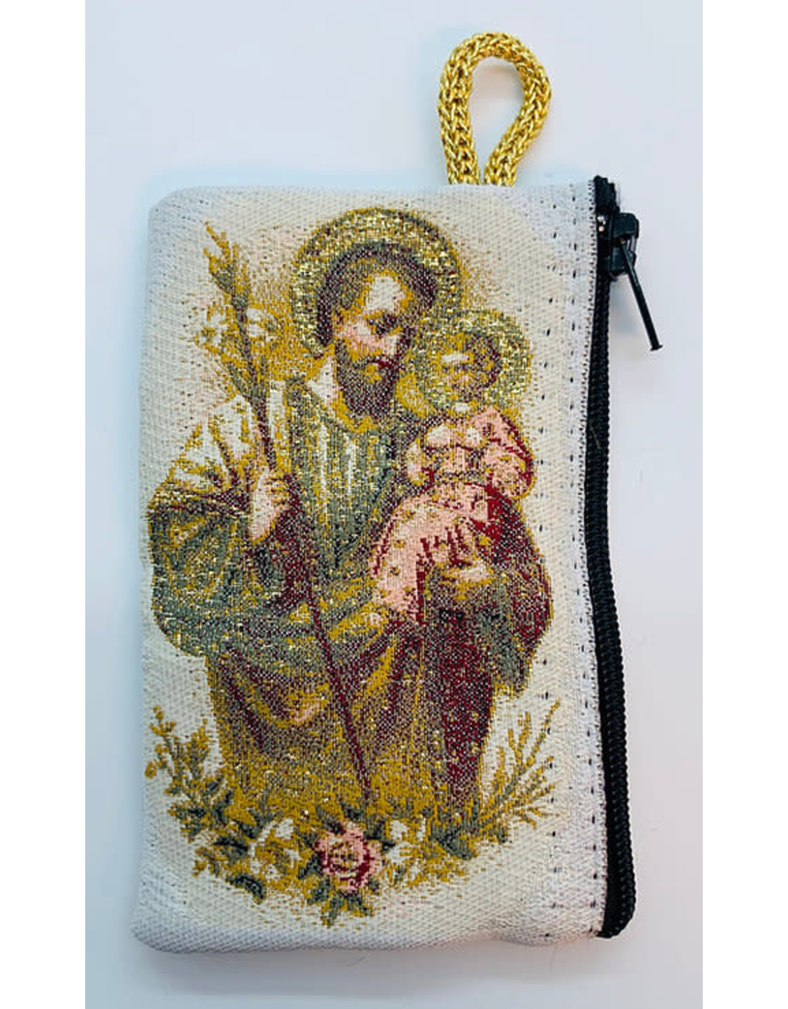 Oremus Mercy Small Rosary Pouch – St. Joseph (3"x4")