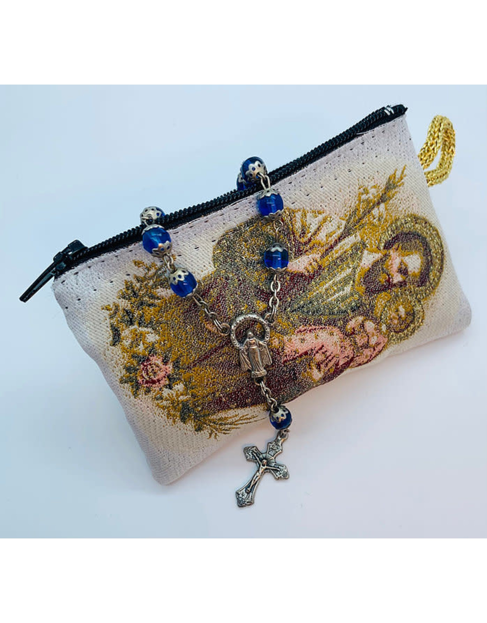 Oremus Mercy Small Rosary Pouch – St. Joseph (3"x4")