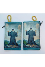 Oremus Mercy Small Rosary Pouch – St. Charbel (3″ x 4″)
