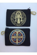 Oremus Mercy Medium Rosary Pouch -St. Benedict Medal (4″ x 6″)