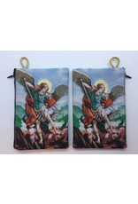 Oremus Mercy Small Rosary Pouch -St. Michael The Archangel (3″ x 4″)
