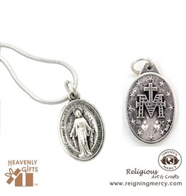 Oremus Mercy Italian Silver Medal (Miraculous Mother)