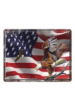 Rivers Edge Products Cutting Board 12in x 16in - American Flag