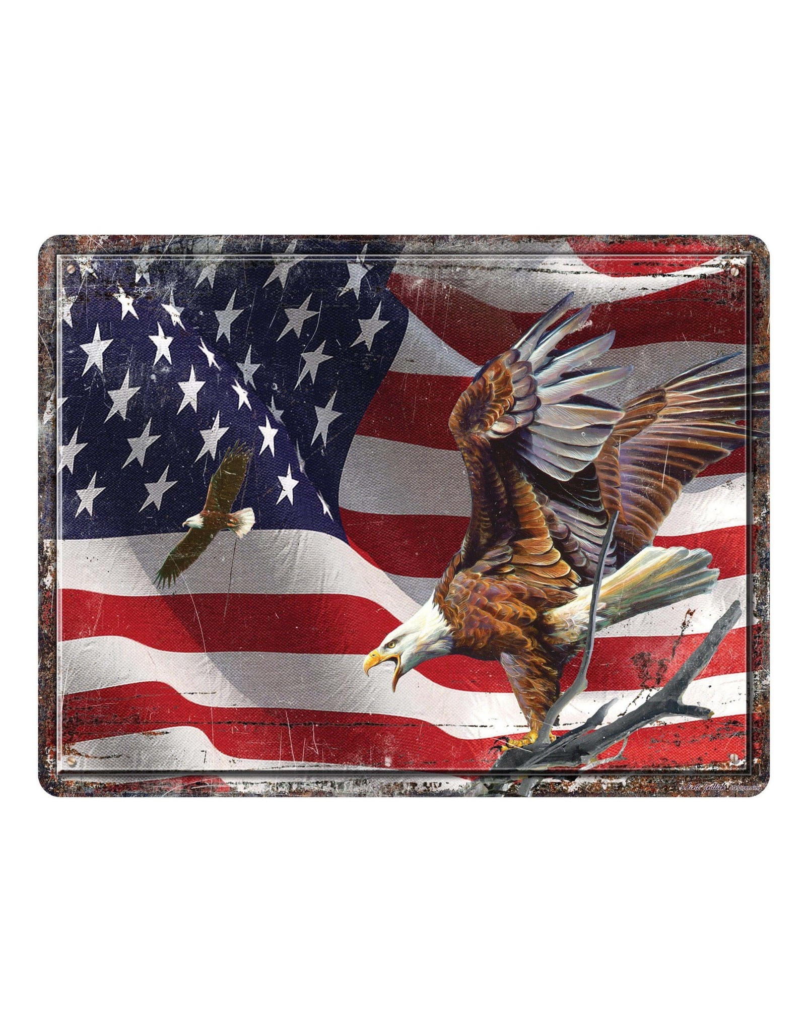 Rivers Edge Products Cutting Board 12in x 16in - American Flag