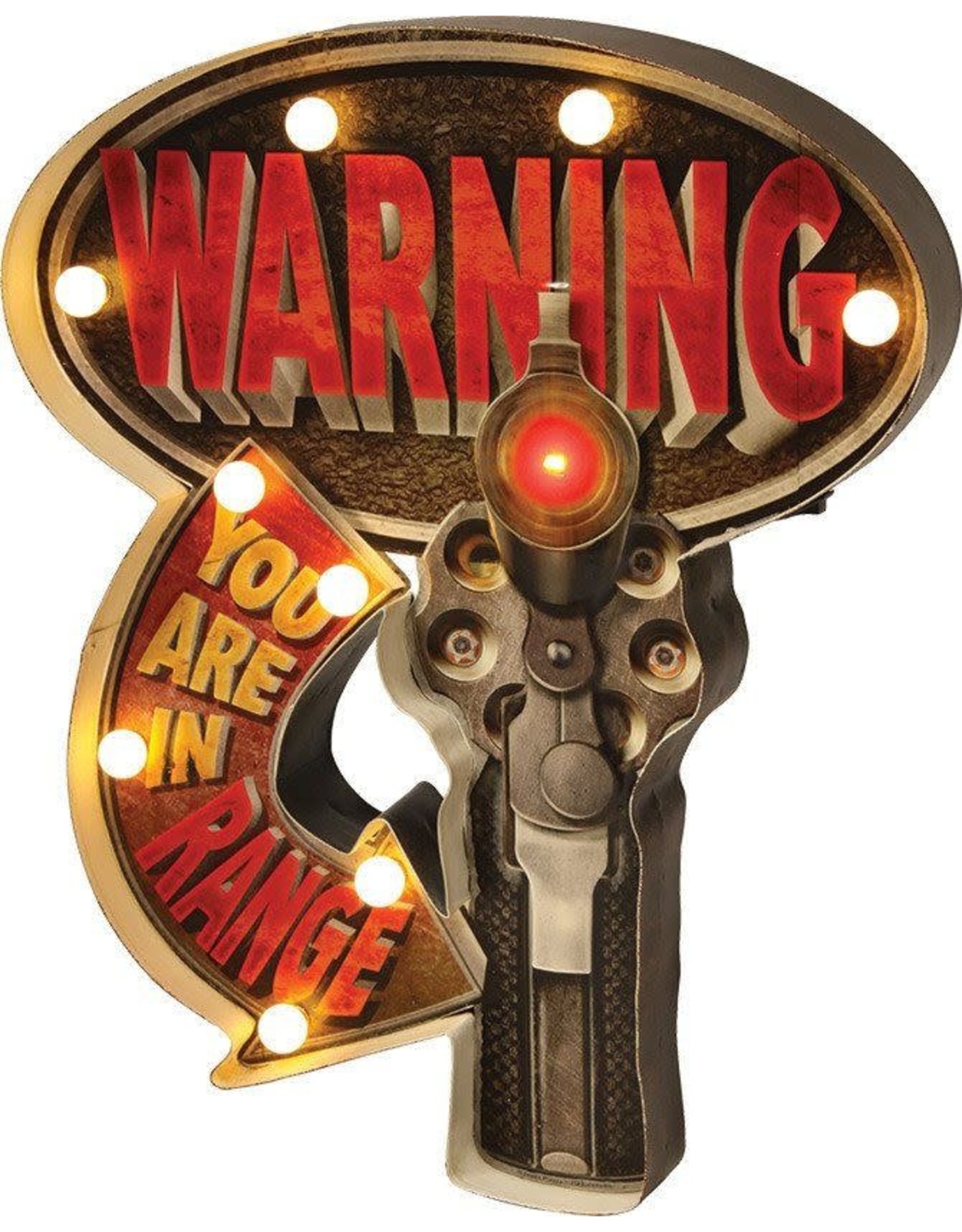 Rivers Edge Products LED Bar Sign - Warning In Range