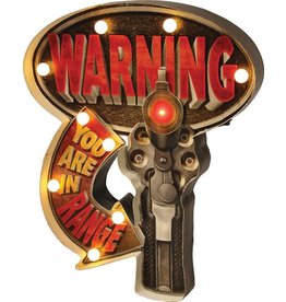 Rivers Edge Products LED Bar Sign - Warning In Range