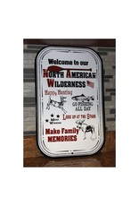 Rivers Edge Products North American Wilderness Metal Wall Sign
