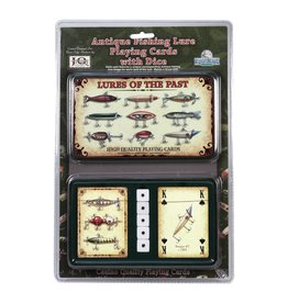 Rivers Edge Products Playing Cards and Dice in Tin  - Lures of the Past