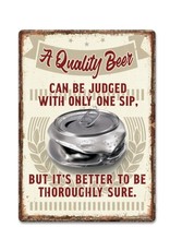 Rivers Edge Products Tin Sign 12"x17" - Beer Sure