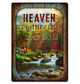 Rivers Edge Products Tin Sign 12"x17" - Heaven River