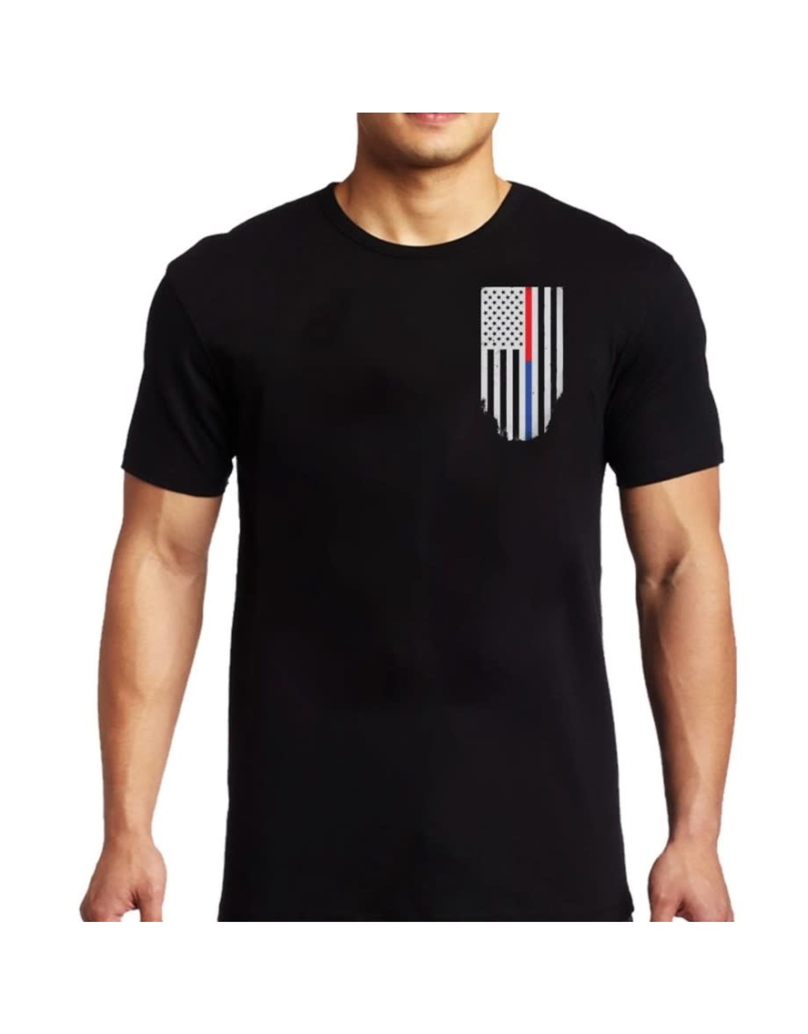 Thin Blue Line USA Honor and Respect Thin Red and Blue Line Women's T-Shirt