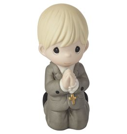 Precious Moments Remembrance Of My First Communion Boy Figurine, Blond