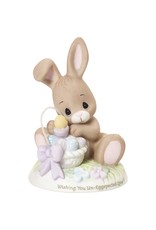 Precious Moments Bunny with Basket Wishing You Un-Eggspected Love Exclusive Figurine