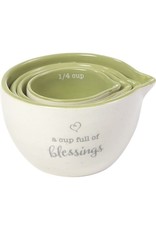 Precious Moments A Cup Full Of Blessings, 4-Piece Ceramic Measuring Cup Set