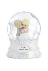 Precious Moments Wedding Couple To Have And To Hold, Resin/Glass Snow Globe, Musical