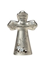 Precious Moments First Communion Mini Table Cross, Boy