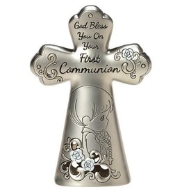 Precious Moments First Communion Mini Table Cross, Boy