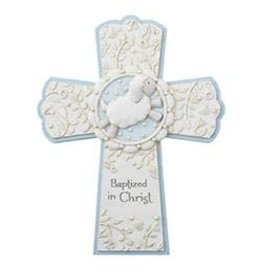 Christian Brands Baptized in Christ Cross Blue