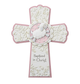 Christian Brands Baptized in Christ Cross Pink