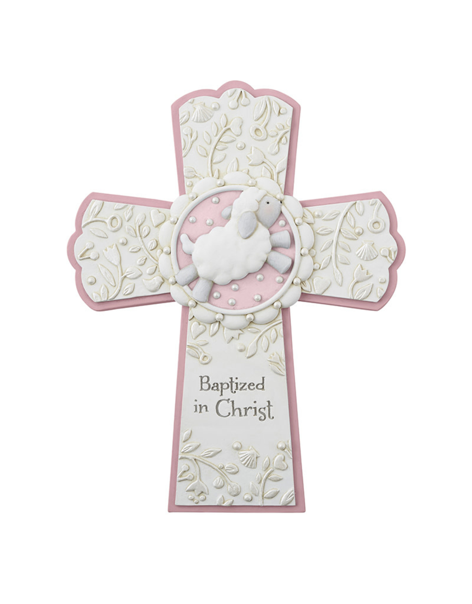 Christian Brands Baptized in Christ Cross Pink