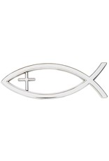 Christian Brands Ichthus with Cross Auto Emblem