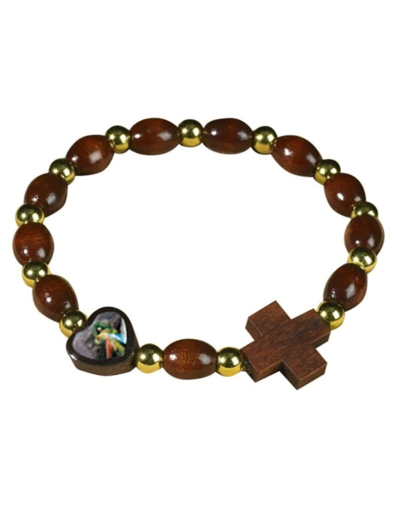 Autom Divine Mercy Heart Rosary Bracelet