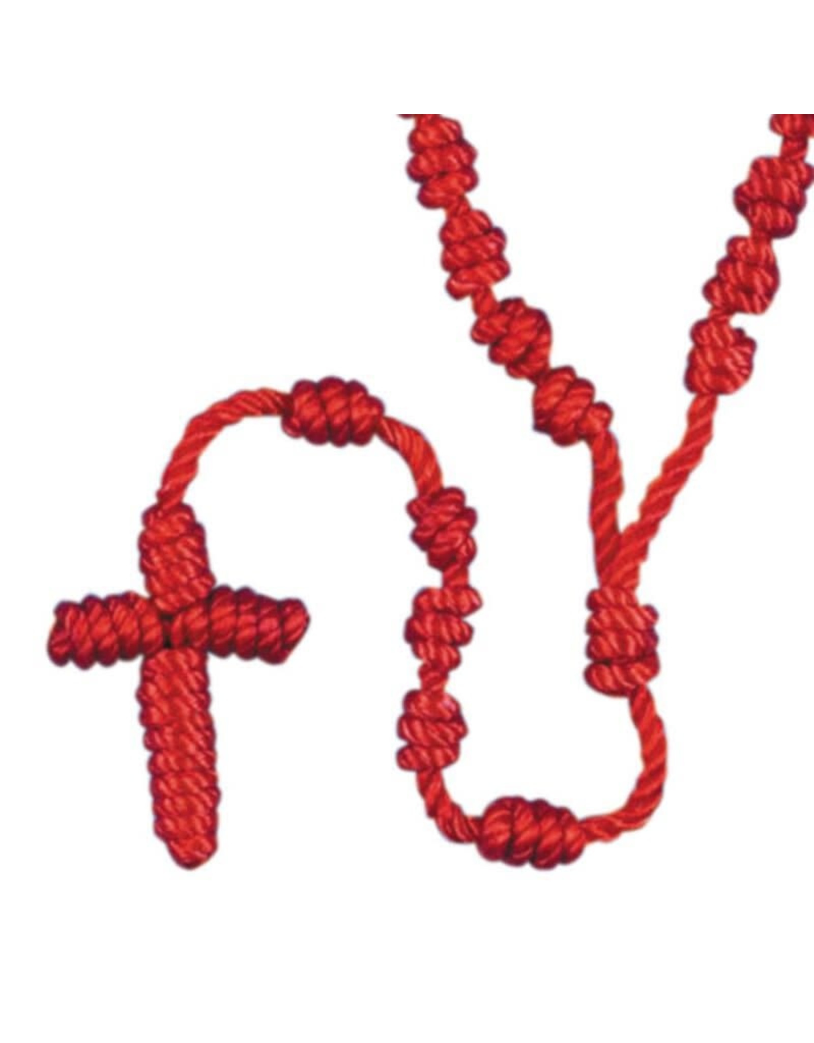 CBC - A Red Knotted Cord Rosary