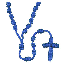 CBC - A Blue Knotted Cord Rosary