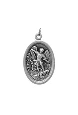 Autom St. Michael/Guardian Angel Oxidized Medal