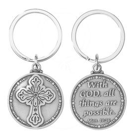 Autom With God All Things are Possible (Matthew 19:26) Key Chain