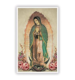 Autom Our Lady of Guadalupe Spanish Large Print Laminated Holy Card