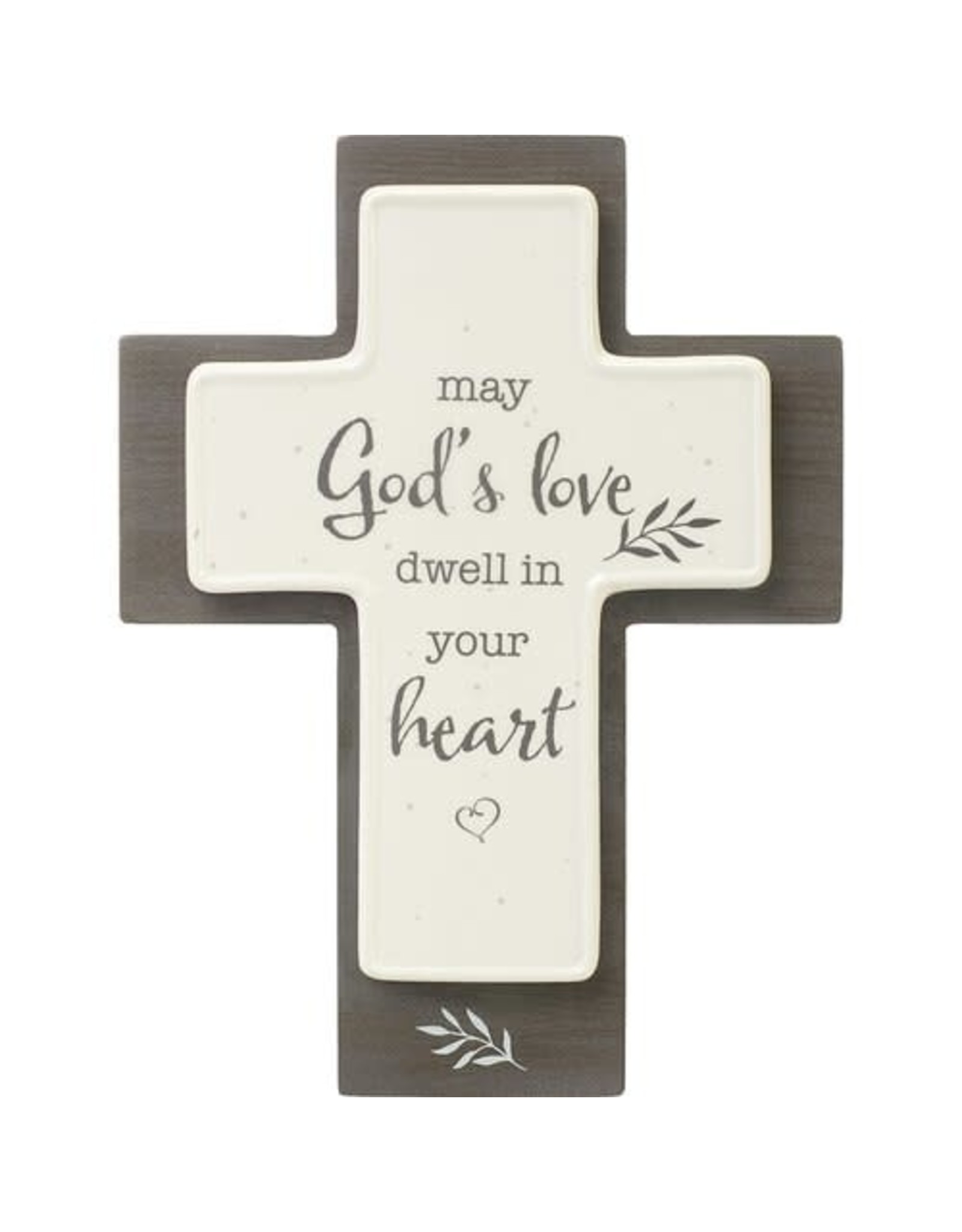 Precious Moments God’s Love Cross, Ceramic/Wood