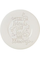 Precious Moments 10 in Bountiful Blessings Family Friends Faith Food Love Blessings Ceramic Plate