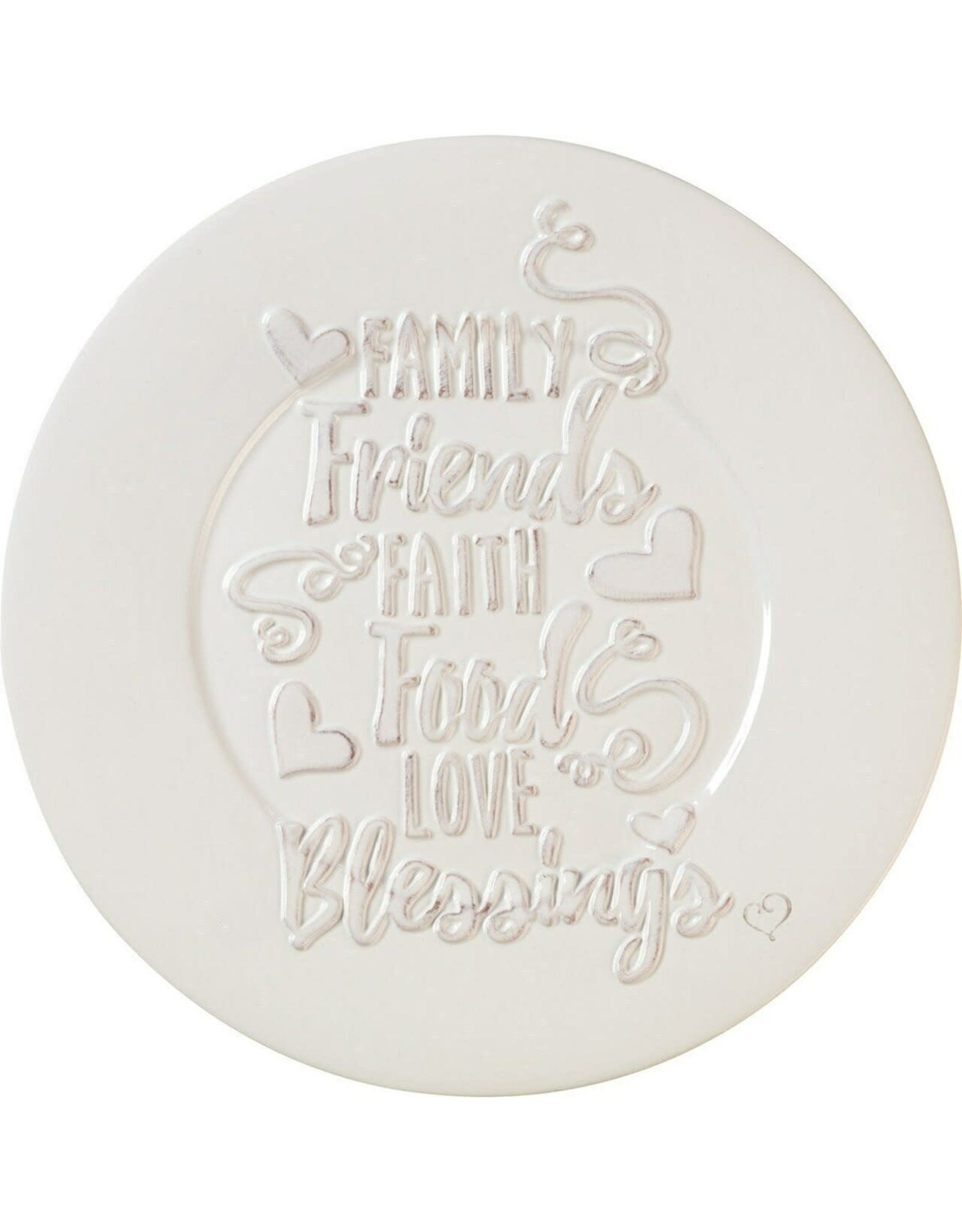 Precious Moments 10 in Bountiful Blessings Family Friends Faith Food Love Blessings Ceramic Plate