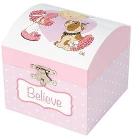 Precious Moments Believe Ballerina Musical Jewelry Box