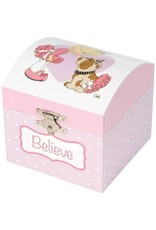 Precious Moments Believe Ballerina Musical Jewelry Box